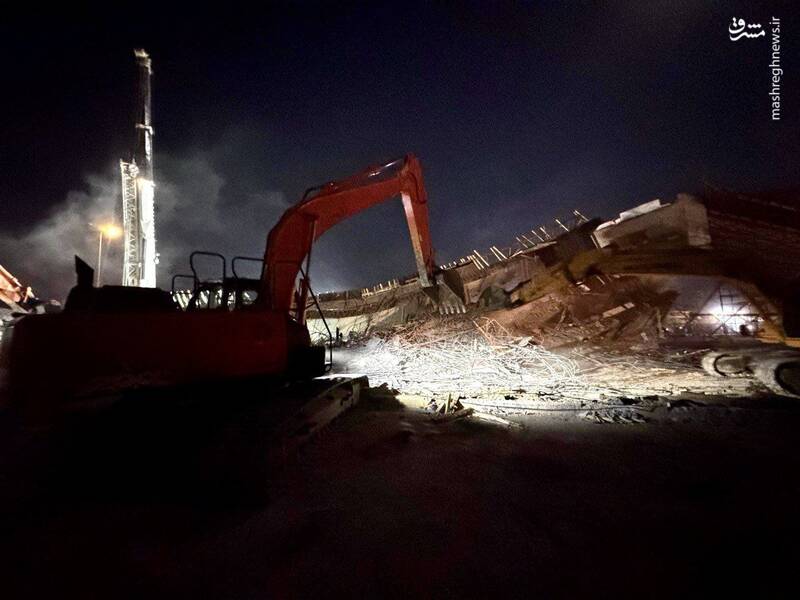  فرو ریختن پل تازه ساخت در کربلا