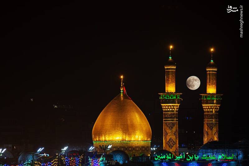 عکس / ماه گرفتگی از نمای اماکن مقدس 6