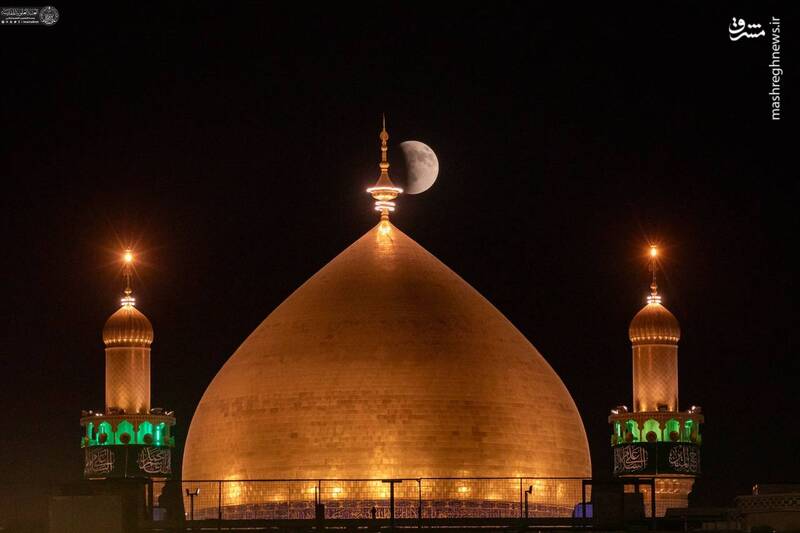عکس / ماه گرفتگی از نمای اماکن مقدس 3