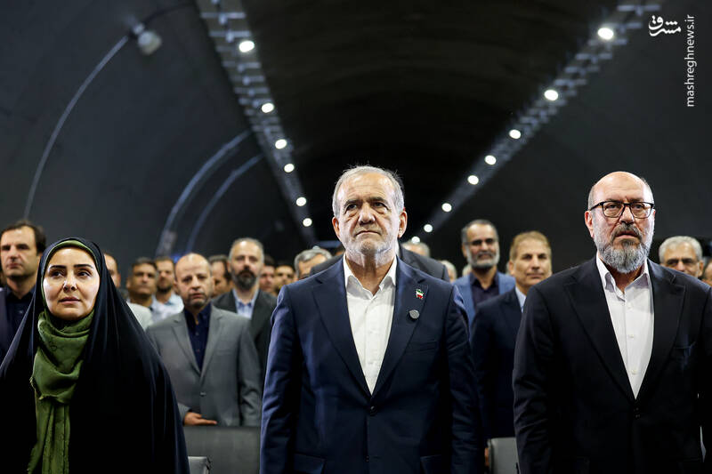 عکس / افتتاح باند شرقی منطقه 2 آزادراه تهران - شمال با حضور پزشکیان 11