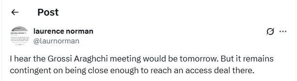 ادعای خبرنگار والاستریتژورنال درباره احتمال دیدار «عراقچی» و «گروسی»