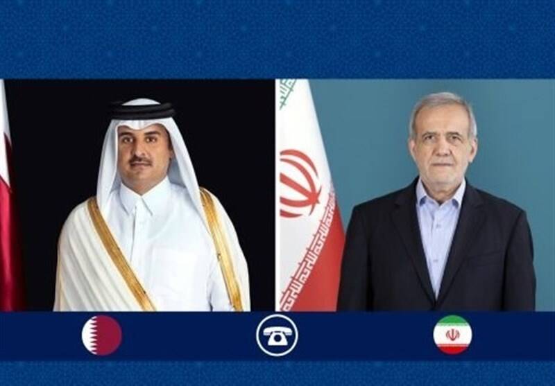پزشکیان به امیر قطر: کشورهای اسلامی جنایت اسرائیل را در بیان و عمل محکوم کنند