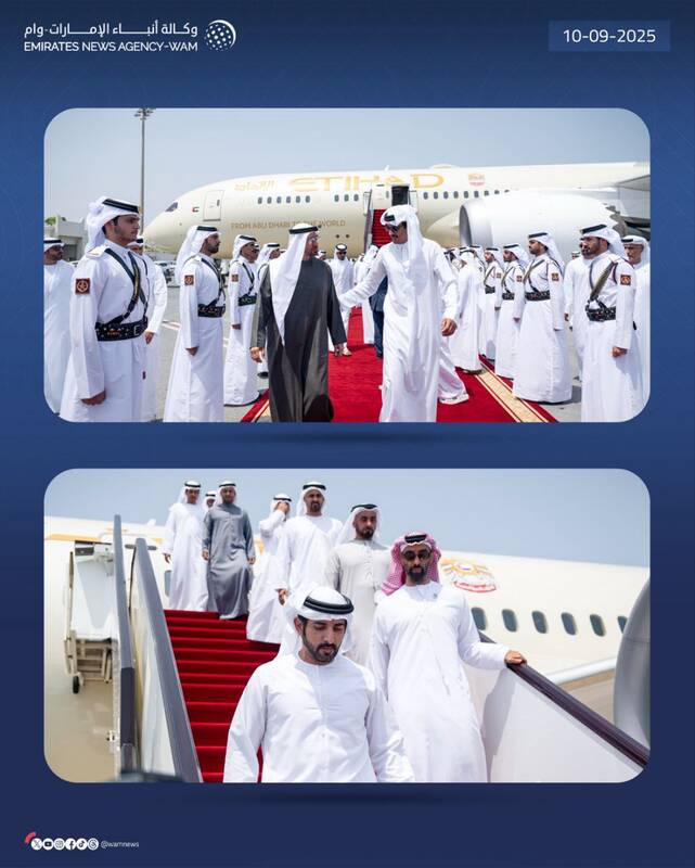 رهبران عربی در راه قطر