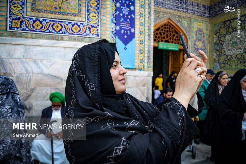 عکس / روز میلاد پیامبر (ص) و امام جعفر صادق (ع) در حرم رضوی 14