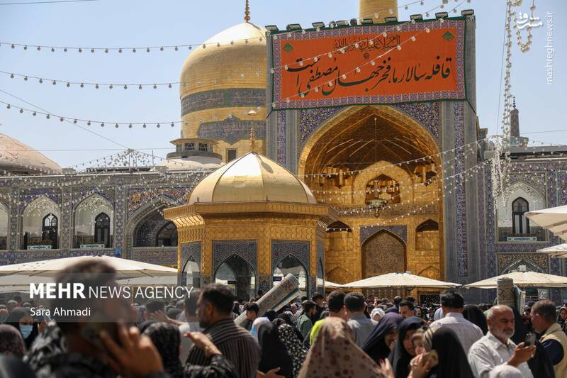 عکس / روز میلاد پیامبر (ص) و امام جعفر صادق (ع) در حرم رضوی 4