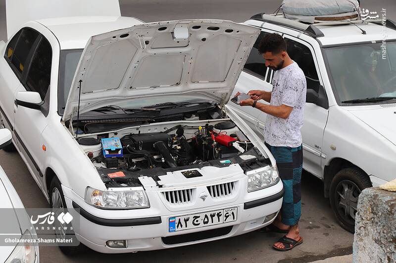 عکس/ اتراق مسافران تابستانی در سواحل چالوس
