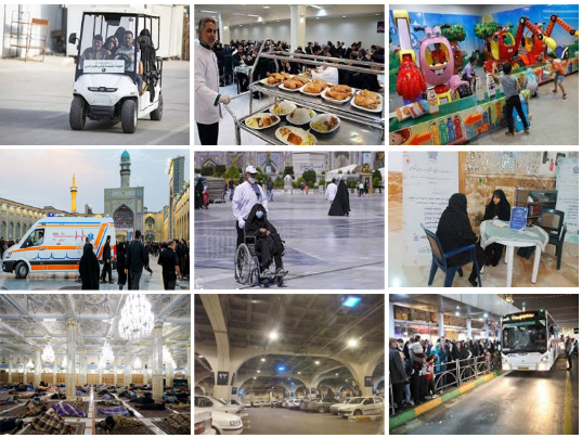 free-facilities-at-imam-reza-shirne         / امکانات رایگان حرم شامل خدمات اورژانس، ویلچر، غذای رایگان، خدمات مشاوره، مراقبت از کودکان