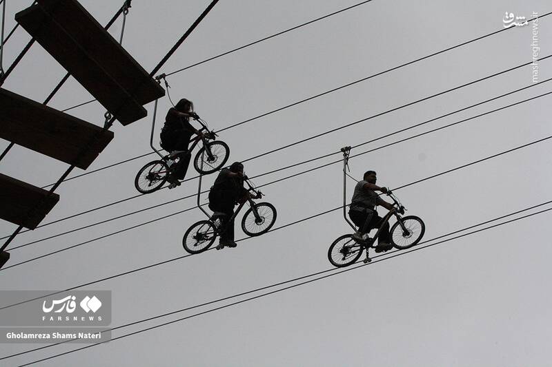عکس / هیجان در پل ماجراجویی کلاردشت 10