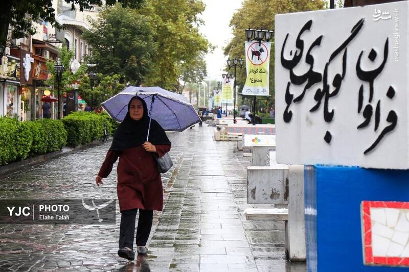 عکس / بدرقه‌ی تابستان با بارش باران در رشت 2