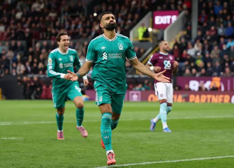 برنلي،برتر،ليگ،ليورپول،صلاح،چهارمين