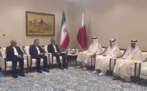دیدار پزشکیان با امیر قطر