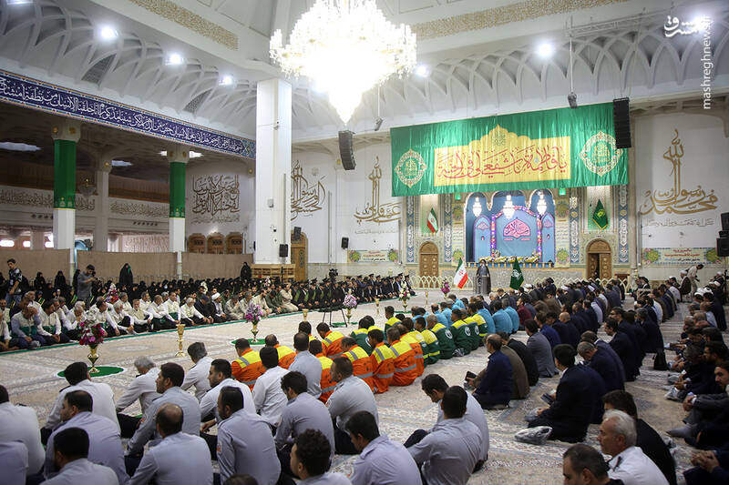 عکس / آیین خطبه خوانی خادمان حرم حضرت فاطمه معصومه (س) 12