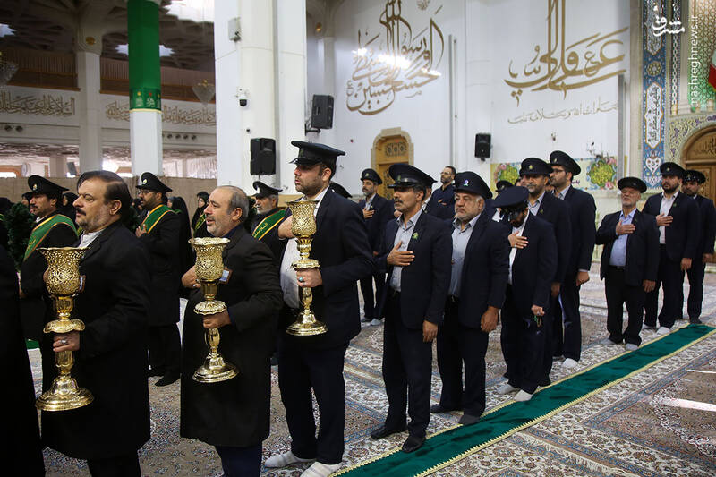 عکس / آیین خطبه خوانی خادمان حرم حضرت فاطمه معصومه (س) 2