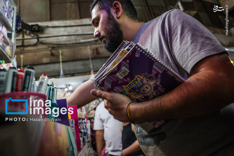 عکس/ بازار نوشت افزار در آستانه آغاز سال تحصیلی