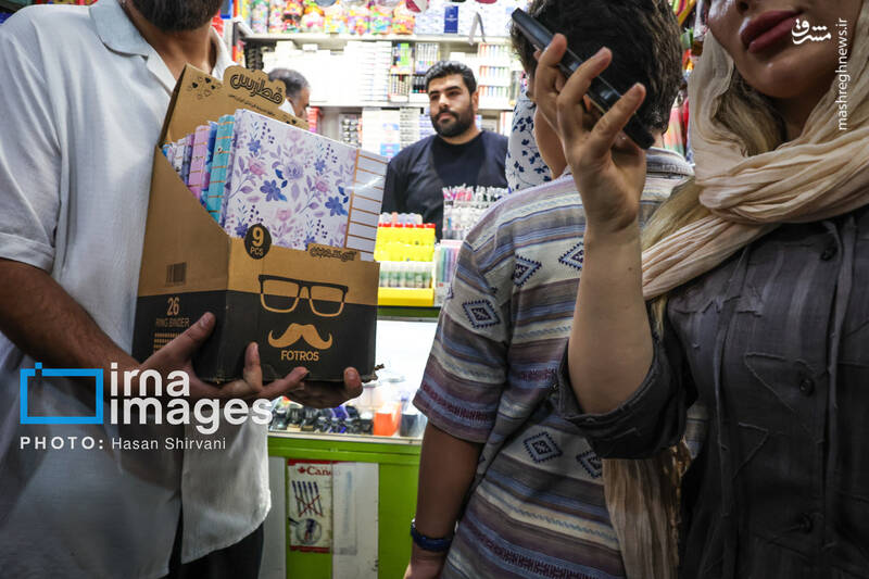 عکس/ بازار نوشت افزار در آستانه آغاز سال تحصیلی