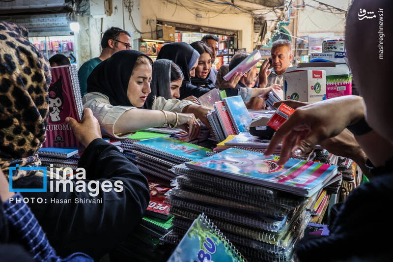 عکس/ بازار نوشت افزار در آستانه آغاز سال تحصیلی