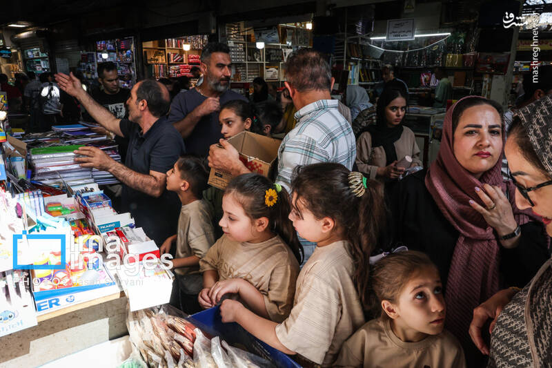 عکس/ بازار نوشت افزار در آستانه آغاز سال تحصیلی