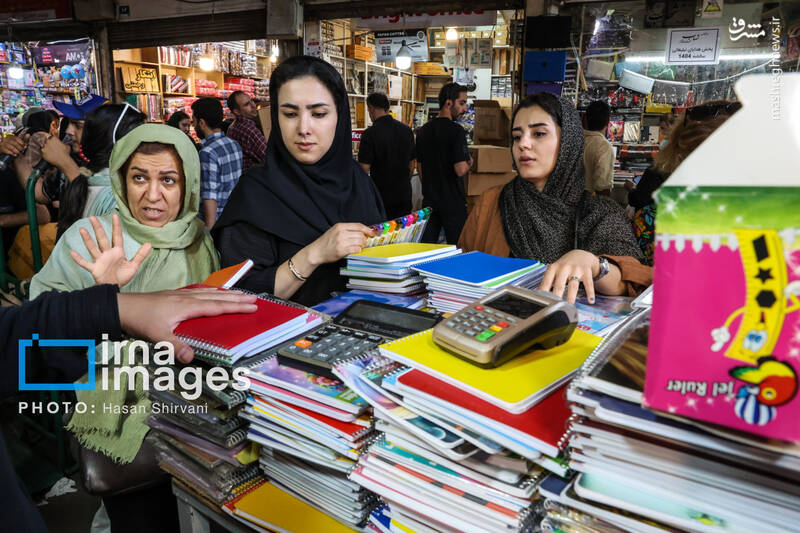 عکس/ بازار نوشت افزار در آستانه آغاز سال تحصیلی