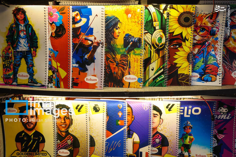 عکس/ بازار نوشت افزار در آستانه آغاز سال تحصیلی