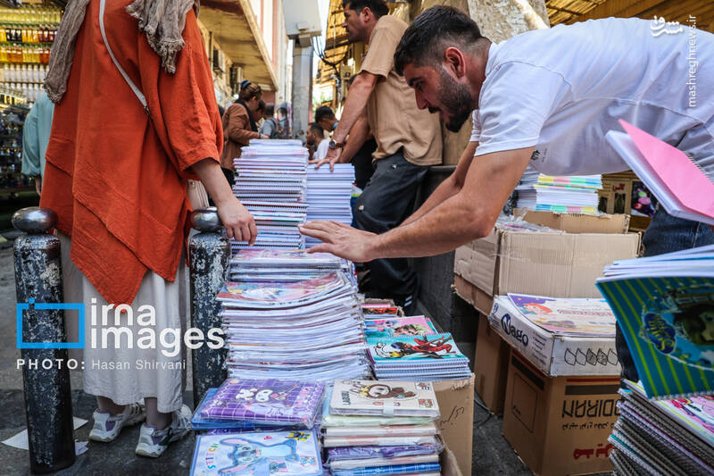 عکس/ بازار نوشت افزار در آستانه آغاز سال تحصیلی