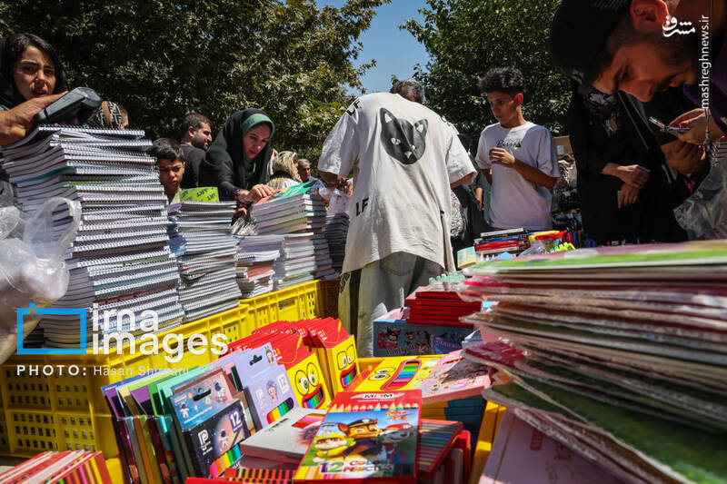 عکس/ بازار نوشت افزار در آستانه آغاز سال تحصیلی