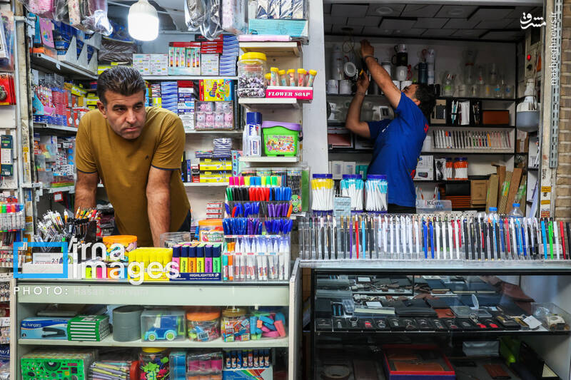 عکس/ بازار نوشت افزار در آستانه آغاز سال تحصیلی