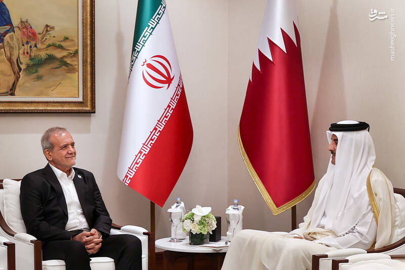 دیدار با امیر قطر دیدار با امیر قطر