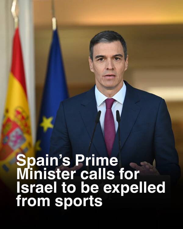 اولین رهبر اروپایی خواهان اخراج اسرائیل از ورزش