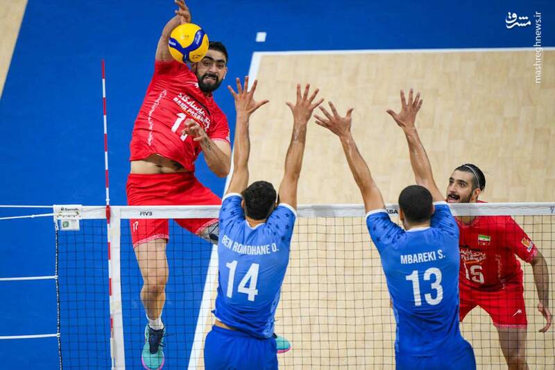 عکس / پیروزی تیم ملی والیبال ایران برابر تونس 8