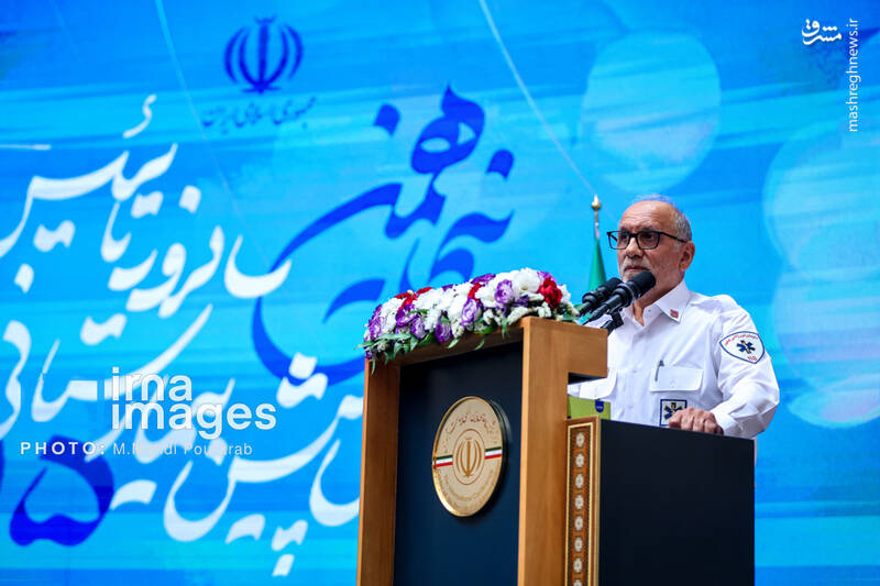 عکس / حضور پزشکیان در پنجاهمین سالگرد تأسیس اورژانس 18