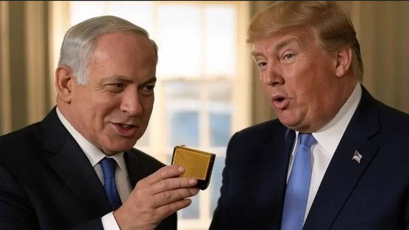 ترامپ سگ اسراییل است! / راه نجات آمریکا از نابودی، جدایی از «اسراییل» است+عکس
