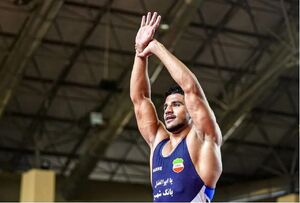 فیلم/ تعظیم فرخی به پرچم مقدس ایران پس از کسب طلا