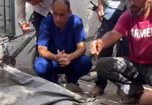 وداع مدیر بیمارستان شفا با شماری از اعضای خانواده‌اش