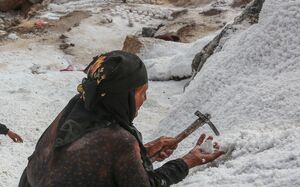 عکس/ معدن نمک «قلعه رشید»