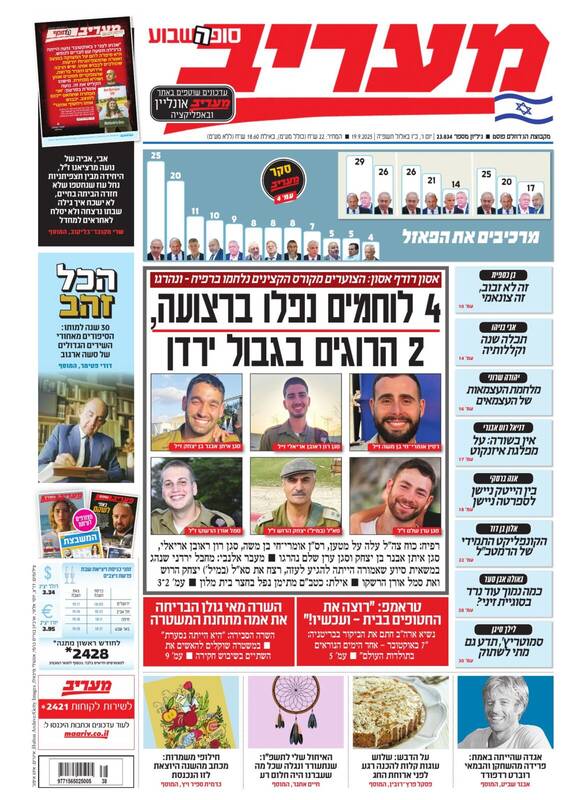 صفحه نخست روزنامه‌های عبری زبان/ اسرائیل هیوم: روزی سراسر اشک و خون را شاهد بودیم