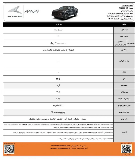 فروش ویژه کرمانموتور آغاز شد 4