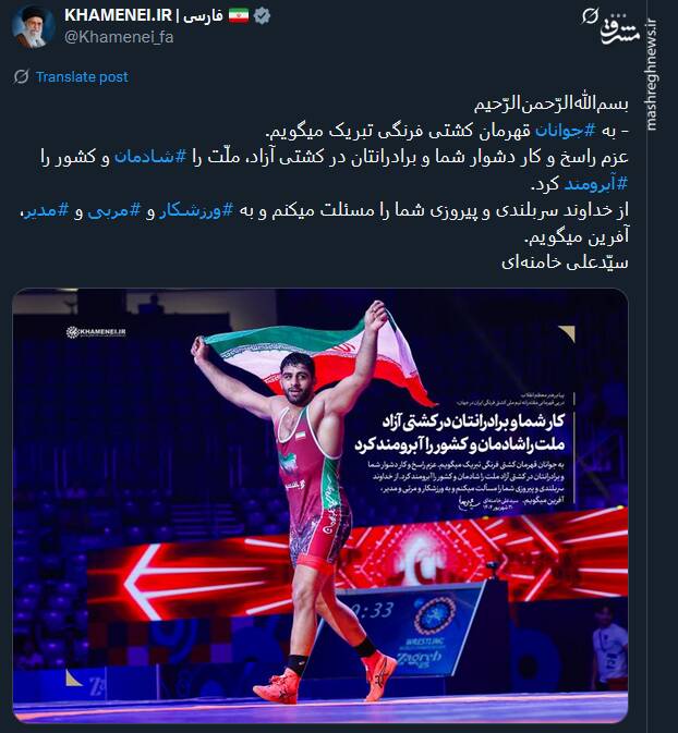 شادی ایرانیان از صعود کشتی به بام دنیا