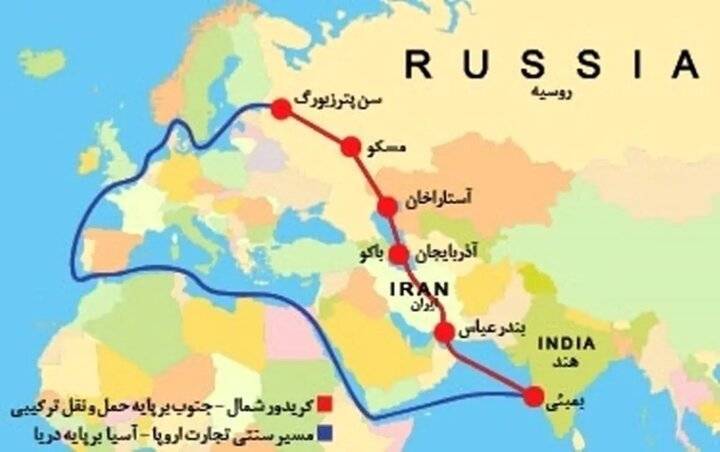 ايران،كريدور،روسيه،عنوان،كالا،هند،مسير،دلار،ترانزيتي،ريلي،اق ...