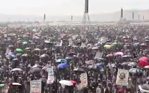 تظاهرات حمایتی اهالی یمن از فلسطین در صعده