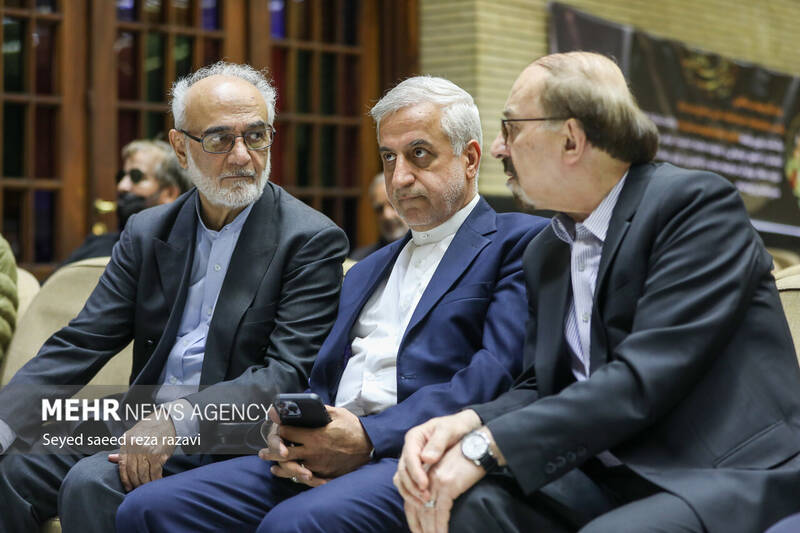 عکس/ مراسم ترحیم مادر «غلامعلی حداد عادل»