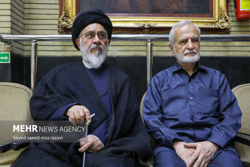 عکس/ مراسم ترحیم مادر «غلامعلی حداد عادل»