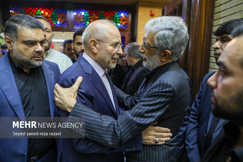 عکس/ مراسم ترحیم مادر «غلامعلی حداد عادل»