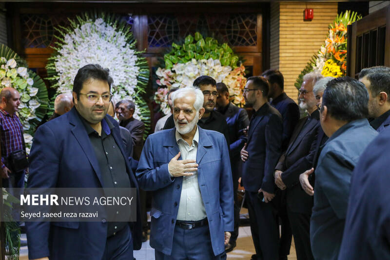 عکس/ مراسم ترحیم مادر «غلامعلی حداد عادل»