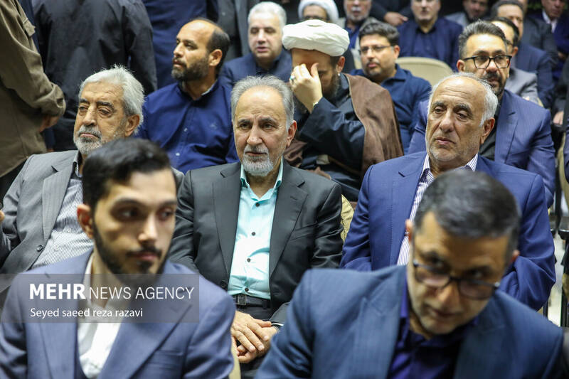 عکس/ مراسم ترحیم مادر «غلامعلی حداد عادل»
