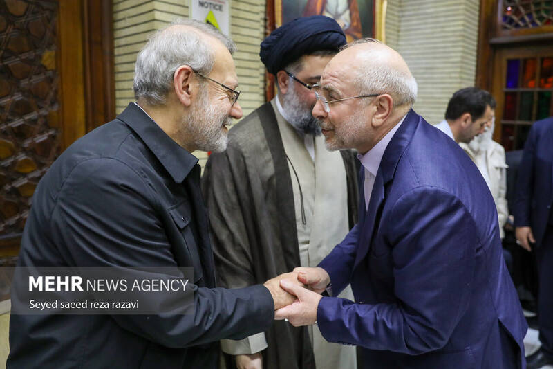 عکس/ مراسم ترحیم مادر «غلامعلی حداد عادل»