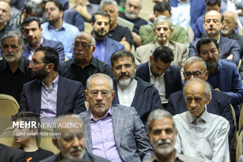 عکس/ مراسم ترحیم مادر «غلامعلی حداد عادل»