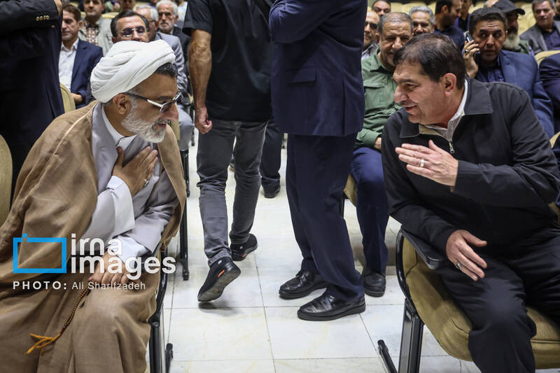 عکس/ مراسم ترحیم مادر «غلامعلی حداد عادل»