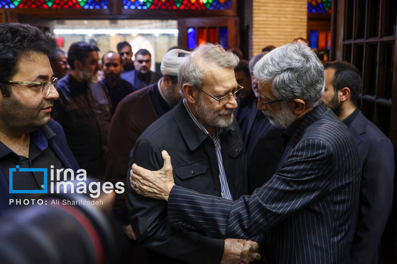 عکس/ مراسم ترحیم مادر «غلامعلی حداد عادل»