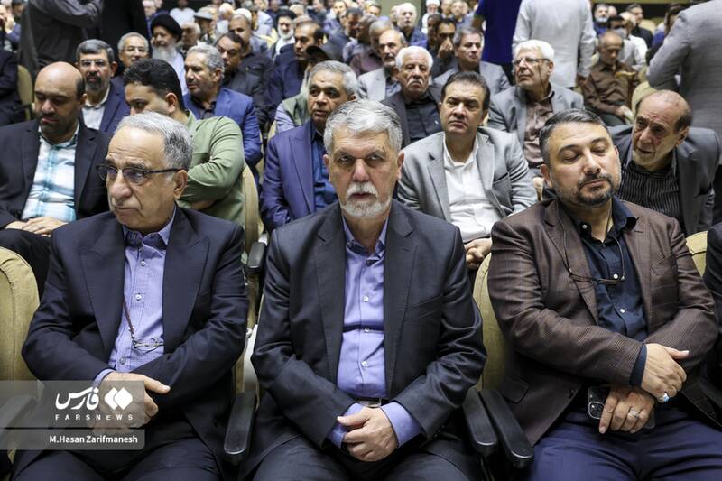 عکس/ مراسم ترحیم مادر «غلامعلی حداد عادل»