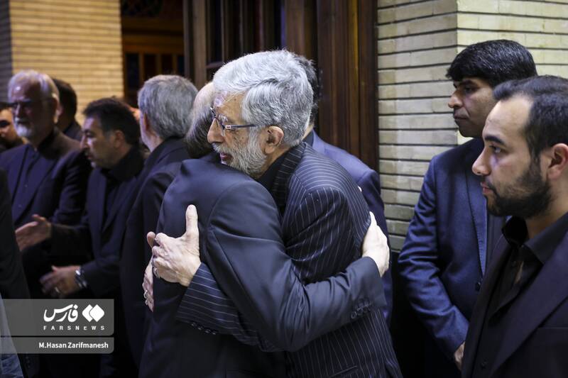 عکس/ مراسم ترحیم مادر «غلامعلی حداد عادل»